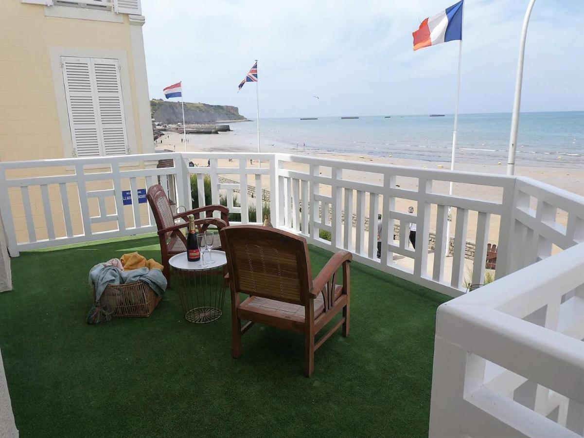 Appartement De Standing - Avec Terrasse Et Vue Mer Arromanches-les-Bains Exterior photo